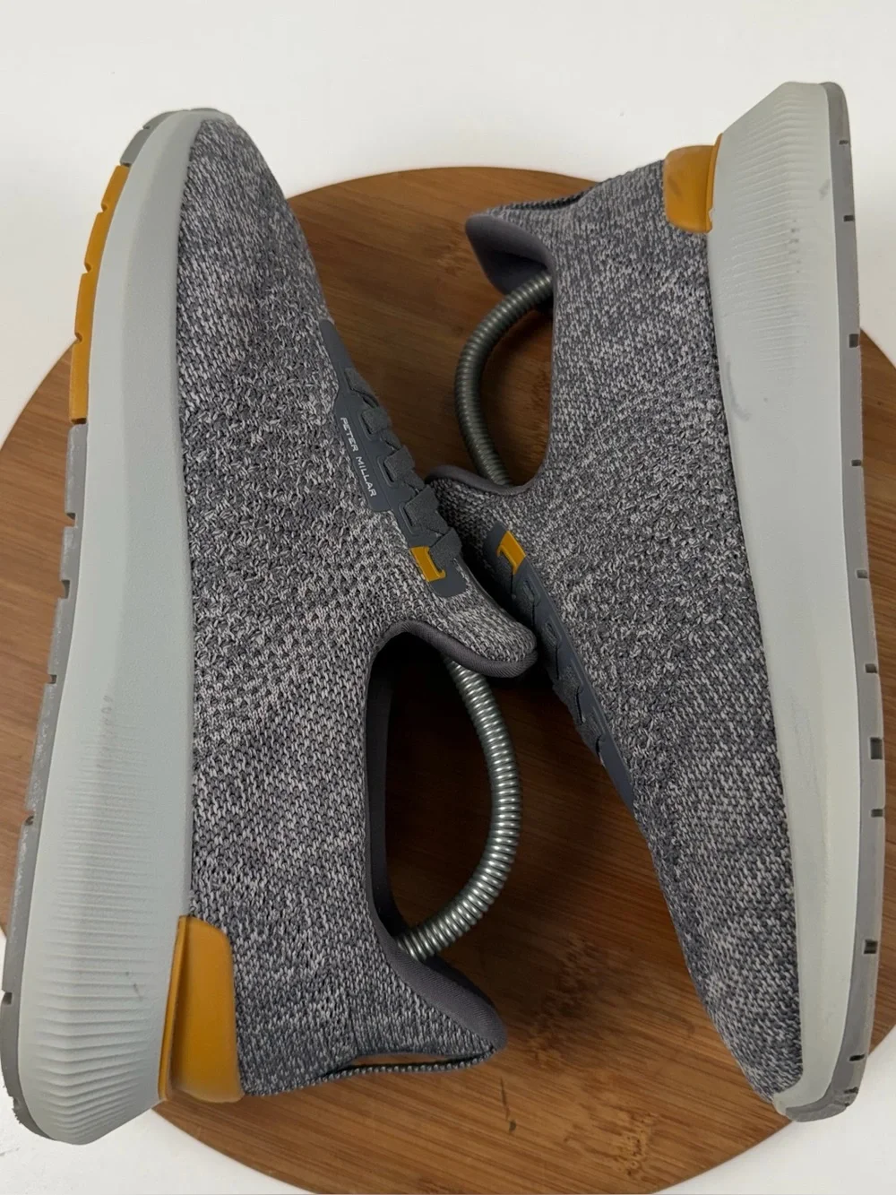 Peter Millar Hyperlight Apollo Gray Knit Sneakers